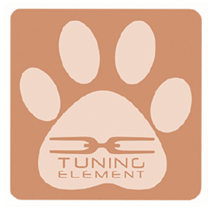 Logo depicting an animal paw print with an embedded stylized text "Pet Patches" on a dual-tone brown square background.