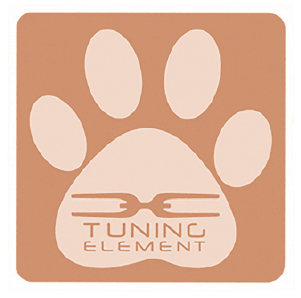 Logo depicting an animal paw print with an embedded stylized text "Pet Patches" on a dual-tone brown square background.